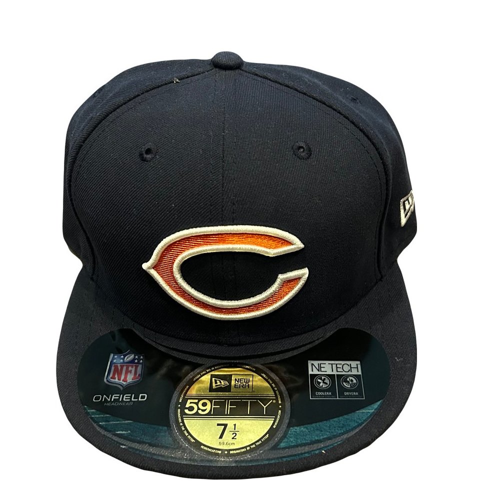 NWT Chicago Bears New Era 59Fifity Official Logo Fitted Hat
